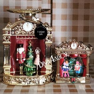 Bath & Body Works NUTCRACKER Pedestal Candle Holder & Projector Wallflower Set